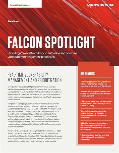 Falcon Spotlight Data Sheet Crowdstrike