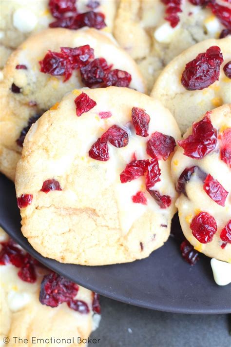 Cranberry Bliss Cookies The Emotional Baker
