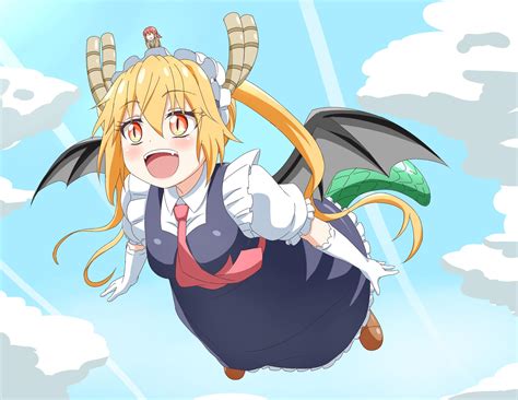 Anime About A Dragon Girl Maid Anime Girl