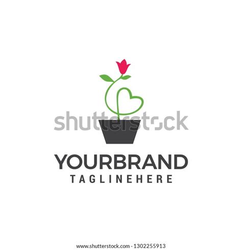 Flower Vase Logo Vase Flowers Simple Stock Vector Royalty Free