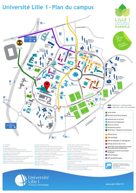Université Lille 1 Plan Du Campus