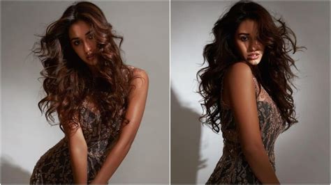 Disha Patani Aces Her Own Make Up With Sheer Nude Dress In New Pics