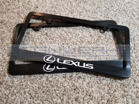 Lexus License Plate Frames Pair Etsy