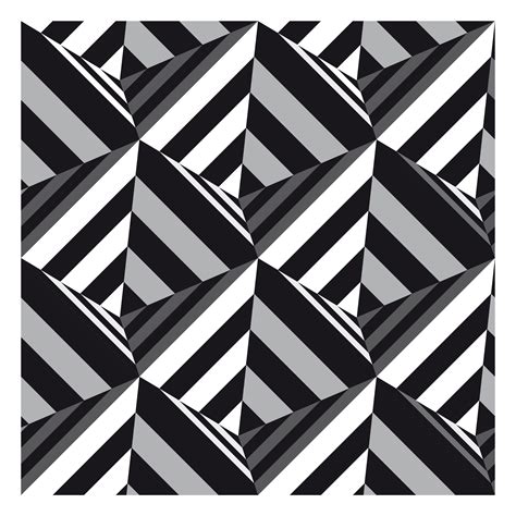 Black And White Pyramids Geometric Art Geometric Shapes Art