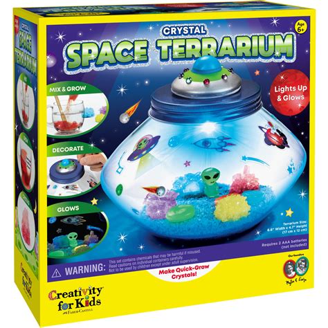 Creativity For Kids Crystal Space Terrarium Art And Craft Kit 6 Pieces