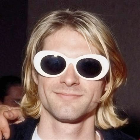 Kurt Cobain Glasses Black And White Kurt Cobain White Glasses David