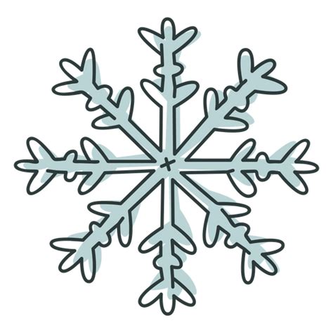 Design Png E Svg De Ícone De Floco De Neve Botânico De Inverno Para