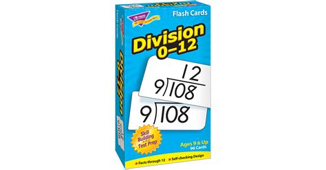 Division 0 12 Skill Drill Flash Cards T 53106 Trend Enterprises Inc