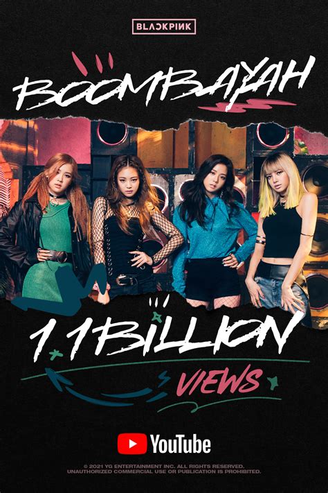 210204 Blackpink Boombayah Mv Hits 11 Billion Views On Youtube Official Poster Rblackpink