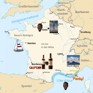 Lesen sie, welche highlights und attraktionen sie beim urlaub in frankreich auf keinen fall versäumen dürfen! Frankreich - Stupidedia