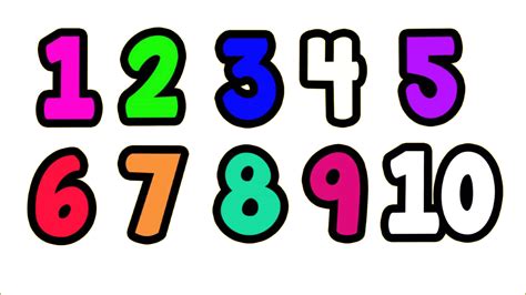 1 To 10 Numbers Png Transparent Images Png All