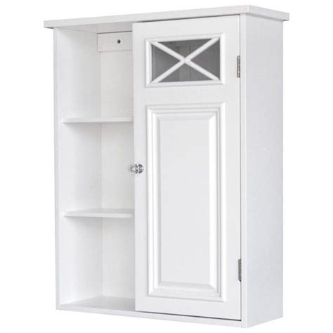 With space at a premium in bathroom spaces, it's important to give careful consideration when choosing a floor cabinet. 1-Door Wall Cabinet in White - 6827