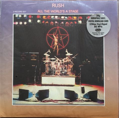 Rush All The Worlds A Stage Dmm Audiophile Pressing Vinyl