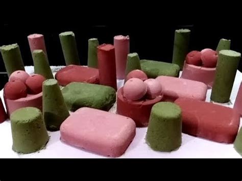 Asmr Baking Soda Crunchy Pink Green And Red Satisfying And Relaxing