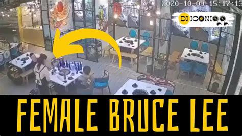 Mind Blowing Waitress With Bruce Lee Like Martial Arts Skills Caught On