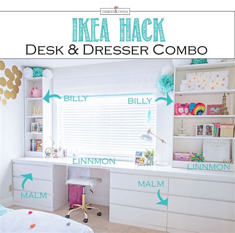 20 Ikea Dresser Desk Hack