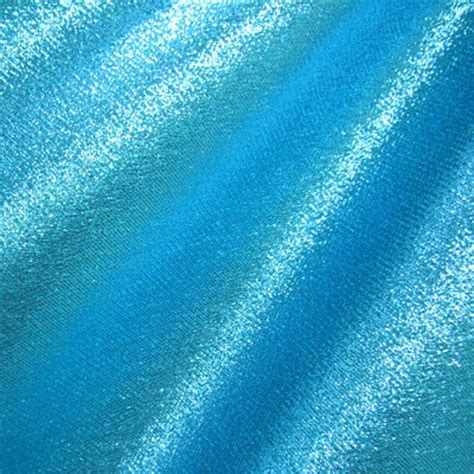 Lame Fabric With Metal Coating Turquoise 2 Way Etsy