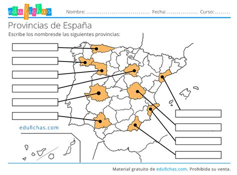 Mapa Político De España Cuadernos Para Niños