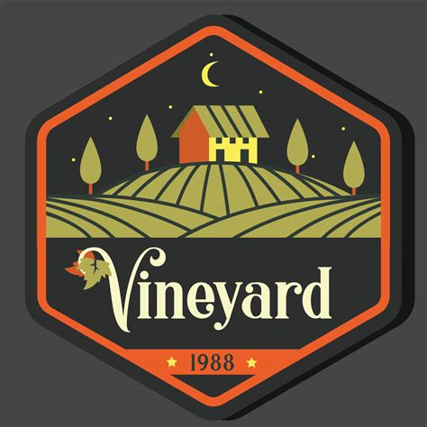 Vineyard Badge Vector Design 251532 Vector Art at Vecteezy