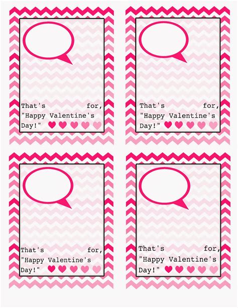 Valentines Card Template Printable