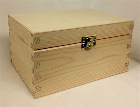 Pine Wood Storage Box Large