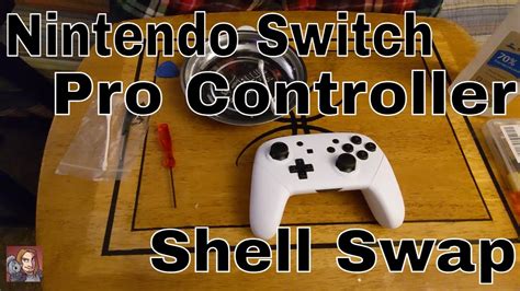 Nintendo Switch Pro Controller Shell Swap To White And Black With