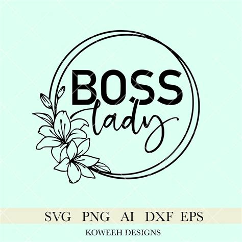 Boss Lady Svg Business Owner Svg Boss Lady Frame Svg Etsy