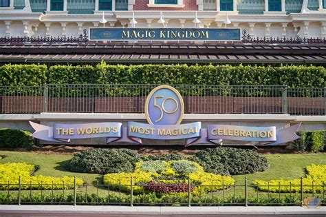 The Worlds Most Magical Celebration 50th Anniversary Sign Added To