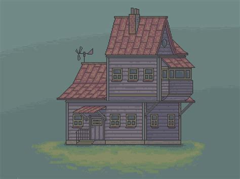 Pixel Art House By Ipixl