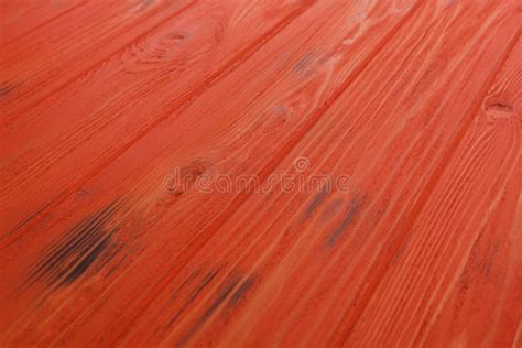 The Background Of New Orange Painted Wood Textured Orange Stock Photo