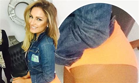 Sam Faiers Shows Off Her Tan Line As She Poses In Orange Pants Daily