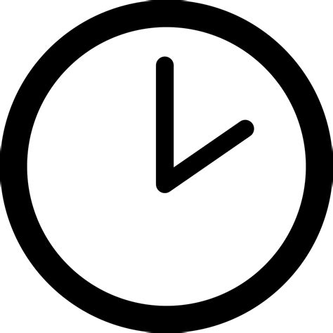 Download transparent clock icon png for free on pngkey.com. Clock Of Circular Shape At Two O Clock Svg Png Icon Free ...