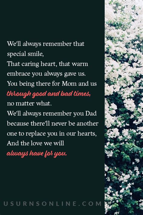Best Funeral Poems For Dad 50 Beautiful Tributes Us Urns Online