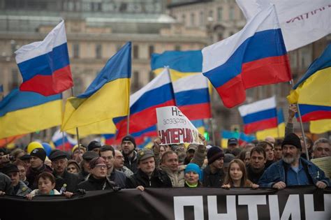 In Moscow 50000 Protest Russias Intervention In Crimea The Japan Times