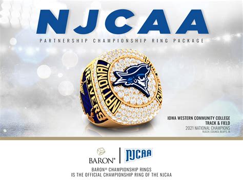 Njcaa Partnership Championship Ring Package Baron® Championship Rings