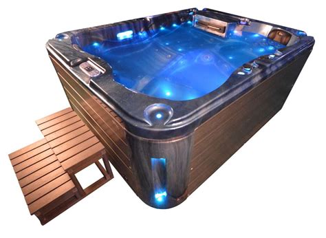 Whirlpool Outdoor Außenwhirlpool Hot Tub Spa Pool Sp 201 100 Blau Dunkelgrau Spa Nirvana Gmbh