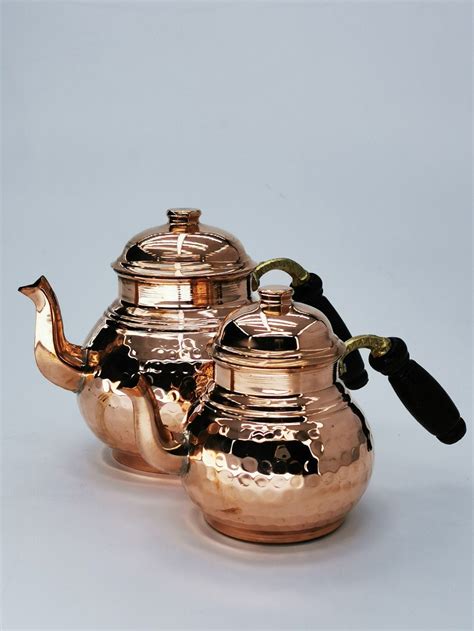 Handmade Copper Teapot Turkish Copper Teapot Engraved Floral Etsy