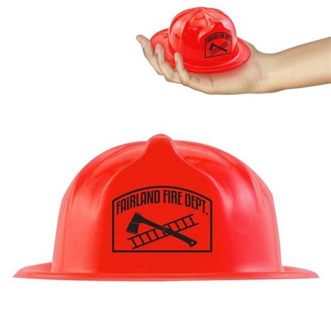Mini Red Plastic Fire Hat Foremost Promotions