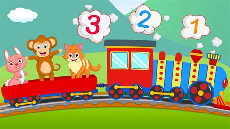 Learn Counting 1 20 For Children With The Numbers Train Educational