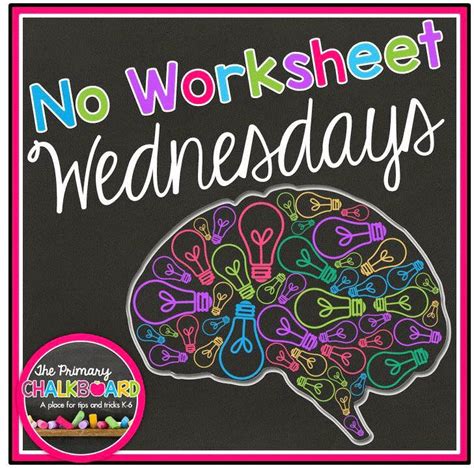 Primary Chalkboard No Worksheet Wednesday 1