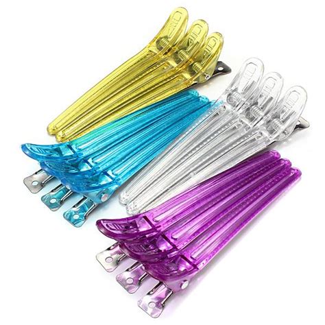 Buy 12pcs Colorful Hairdressing Sectioning Clips Clamps Hair Pin Salon
