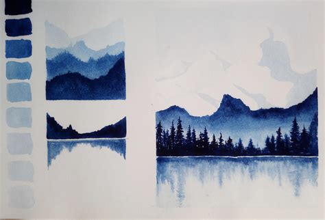 Monochrome Paintings With Watercolor Learn To Paint Using A Single