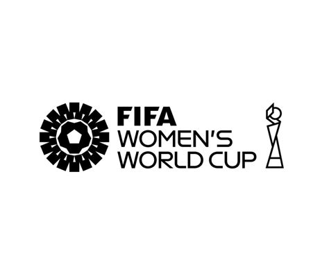 Fifa Womens World Cup 2023 Official Logo Black Champion Symbol Design