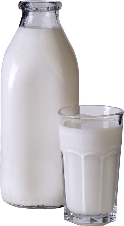 Glass Milk Bottle Png