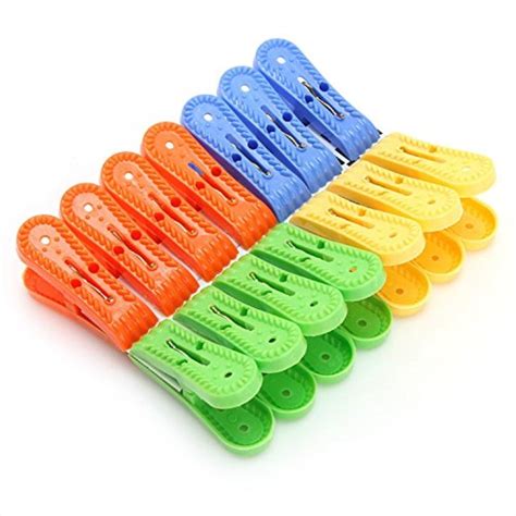 Plastic Laundry Clothes Clips Colorful Hanging Pegs Clips Heavy Duty