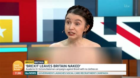 Itv Gmb Richard Madeley Doesn T Know Where To Look As Viewers Outraged At Naked Remainer Tv