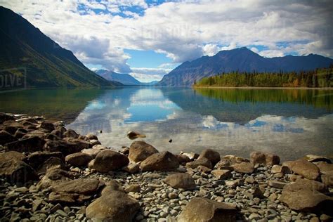 Kathleen Lake In Kluane National Park And Reserve In The Yukon