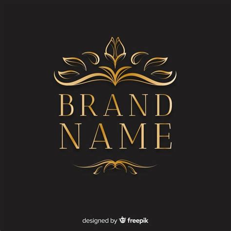 Download Elegant Ornamental Logo With Leaves For Free Vector Free