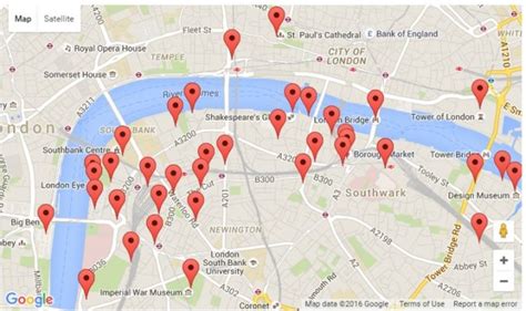 Roteiro De Londres Waterloo E Southbank No Mapa Dri Everywhere