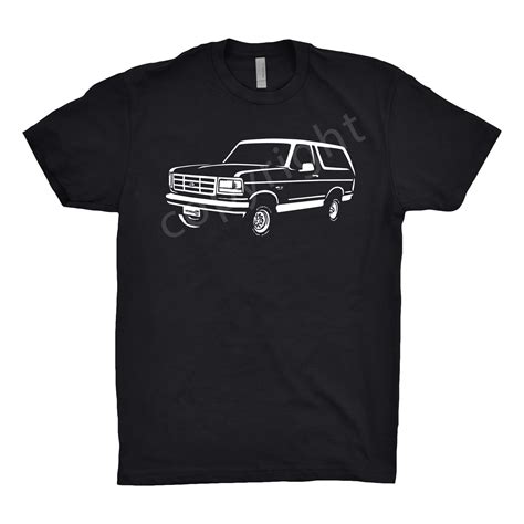 Ford Bronco Shirt Car Enthusiast Classic Car Shirt 1990 Etsy